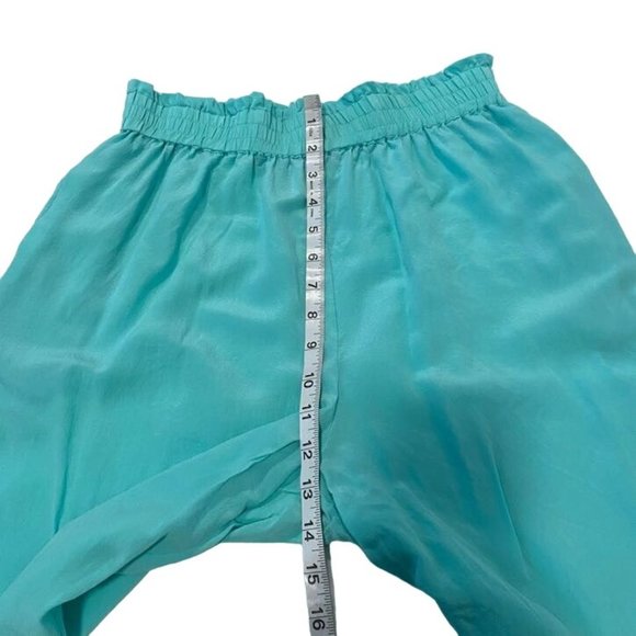 Diane Gilman Collection Blue Silk Pull-On Pants Size M‎ - Picture 6 of 7